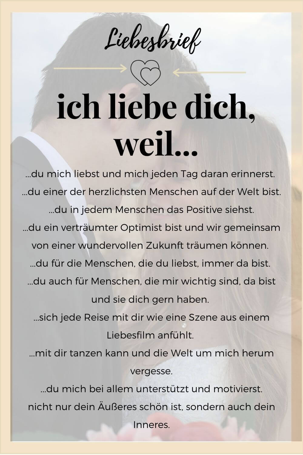 Liebesbrief für meinen Schatz - Die standesamtliche Hochzeit